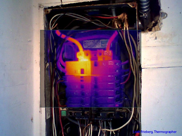Thermal imaging camera electrical