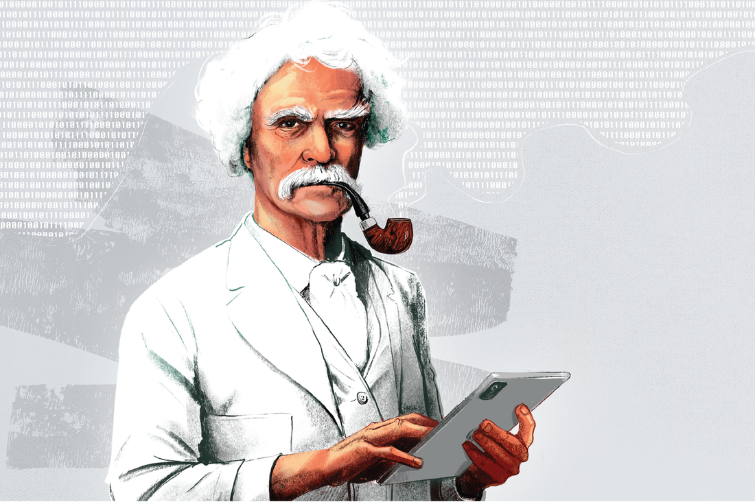 Mark Twain Data Illustration