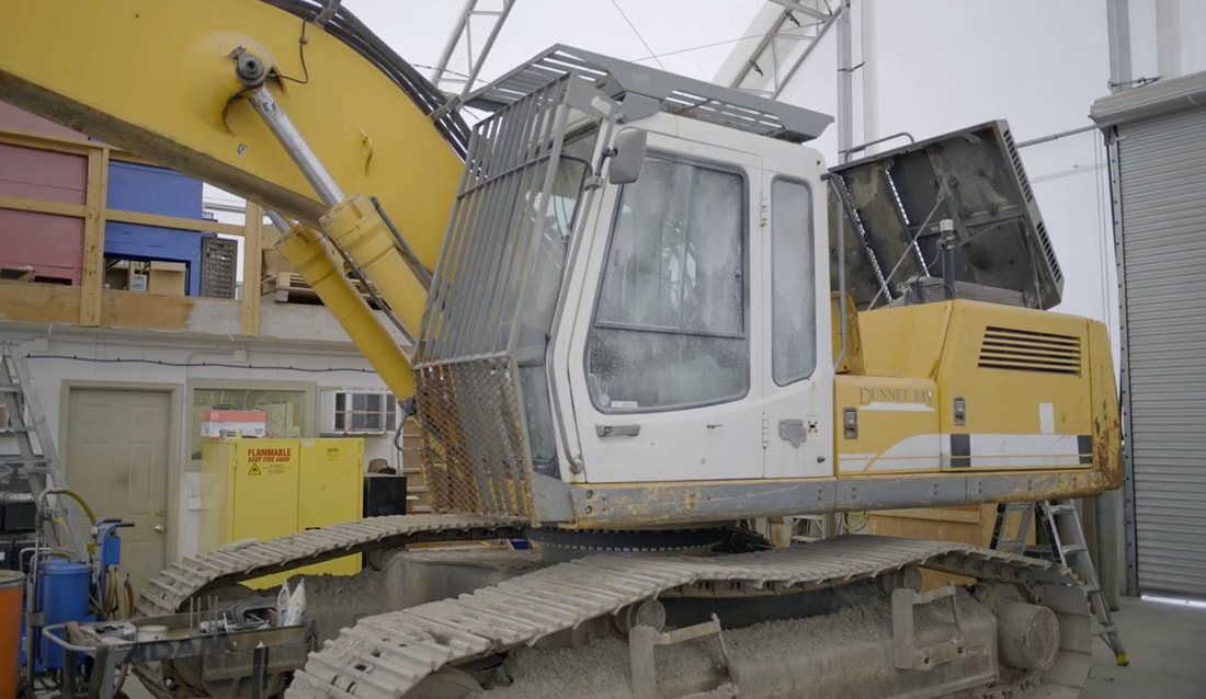 Construction vehicle at site